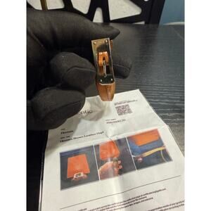 Hermes Hapi Brown Leather Double Wrap Kelly Bracelet Palladium Hardwar